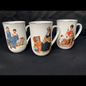 The Norman Rockwell Collection mugs 3